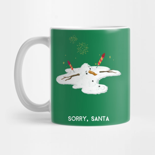 Sorry Santa Funny Snowman by sydorko